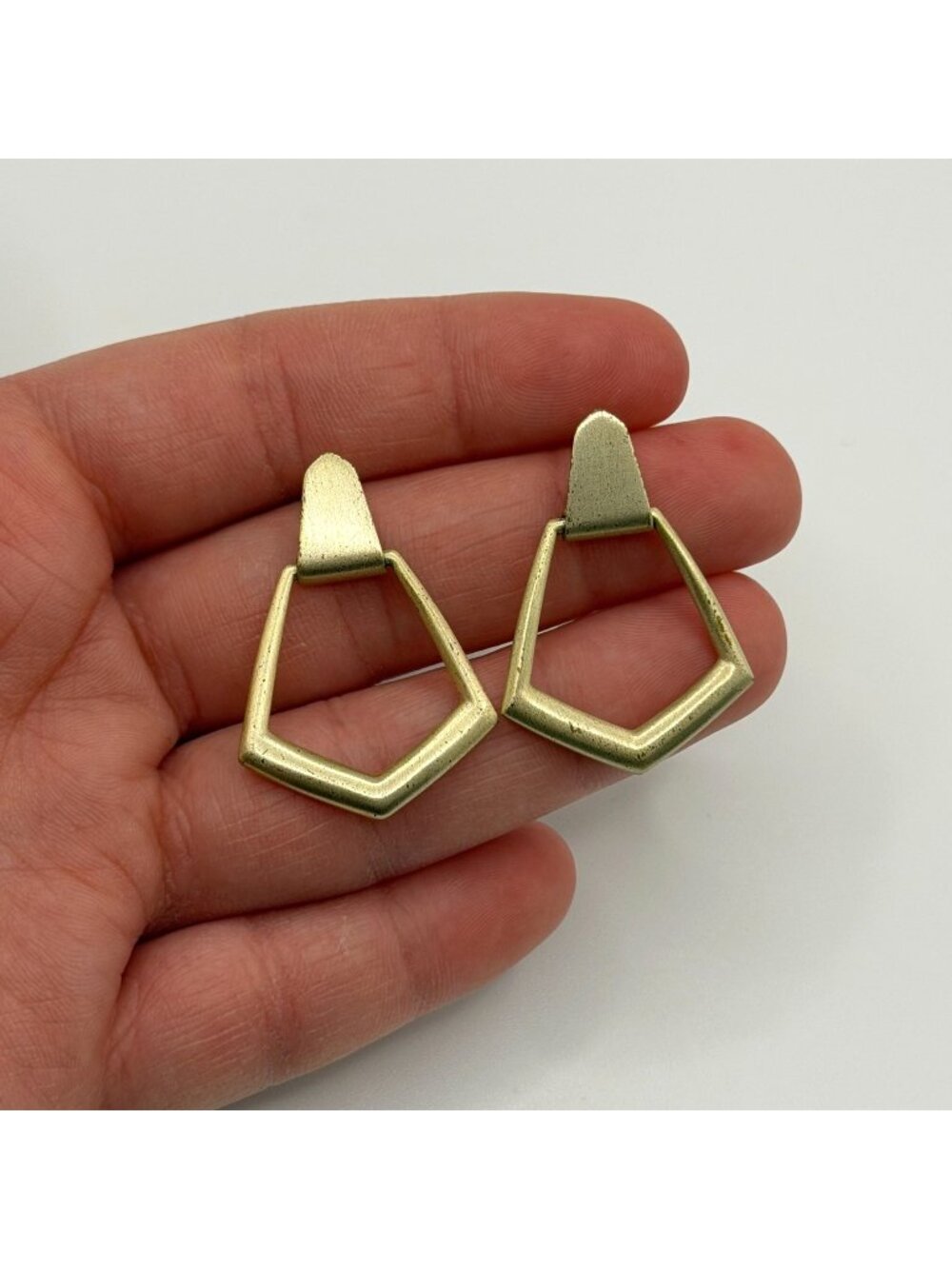 Kendra Scott Gold-Tone Geometric Drop Earrings